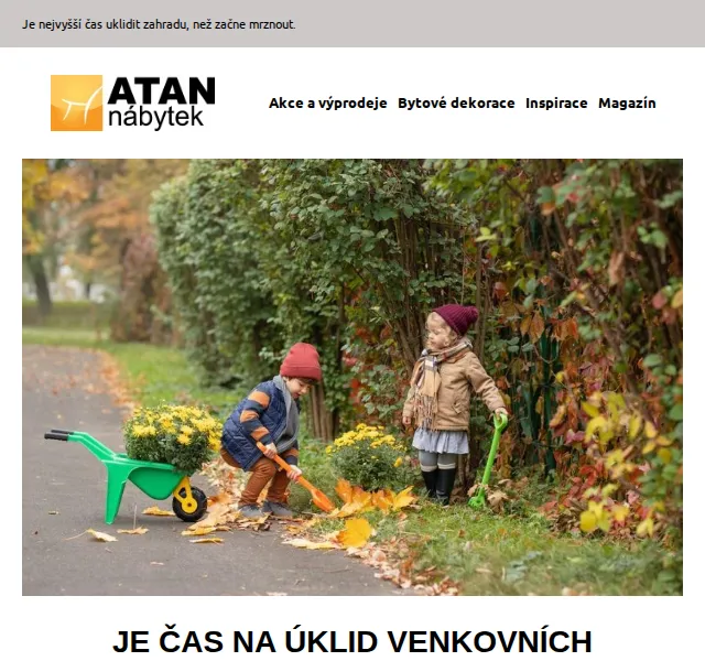ATAN nábytek: Venkovní úklid a slevy až 51 % – červenec 2026 | Nuslet.cz