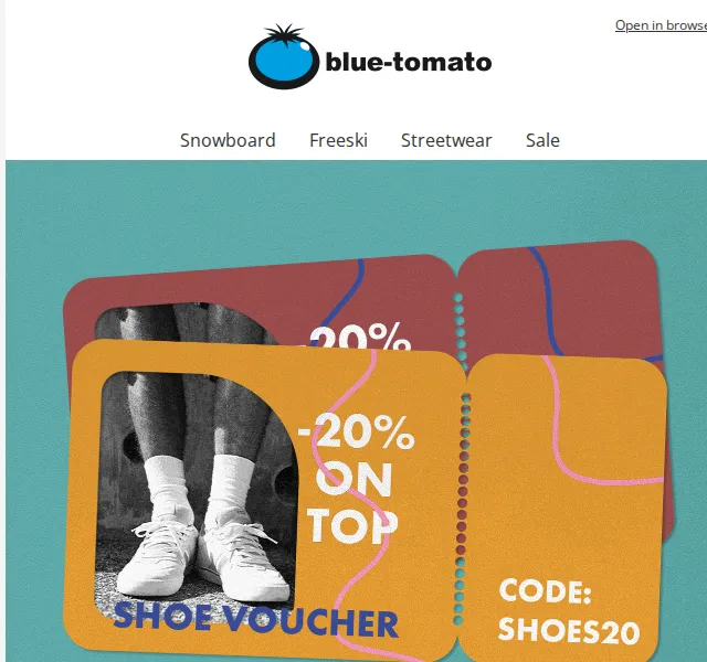 BLUE TOMATO: Mimořádná sleva 20 % na všechny boty – červenec 2026 | Nuslet.cz
