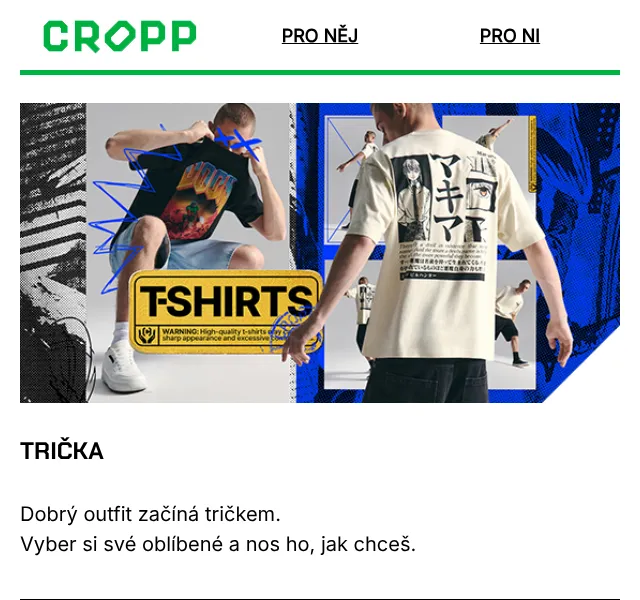 Cropp: Trička v akci – červen 2026 | Nuslet.cz