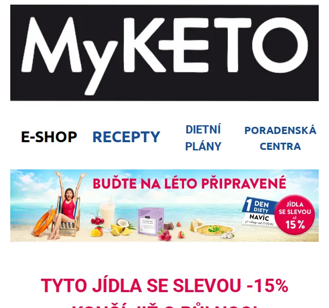 MyKETO: Jídla se slevou 15 % – červen 2026 | Nuslet.cz