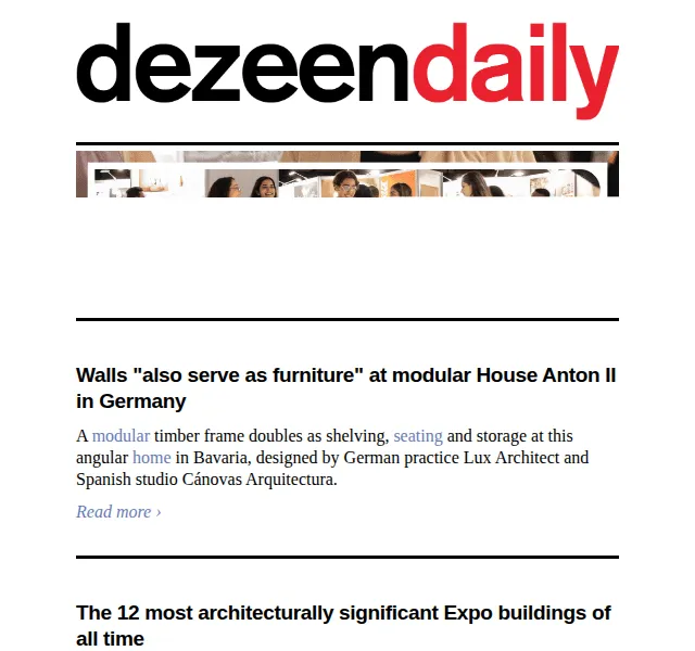 Dezeen Daily: Nová kolekce architektura a design – červenec 2026 | Nuslet.cz