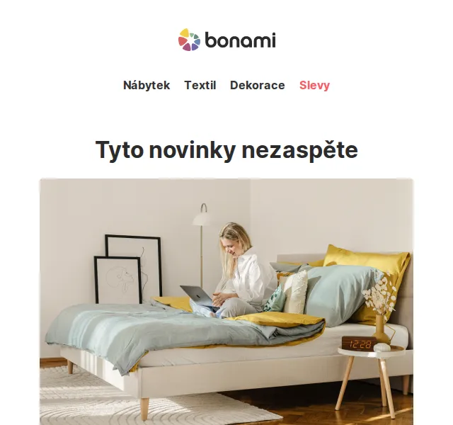 Bonami: Nové postele a bytové dekorace – červen 2026 | Nuslet.cz