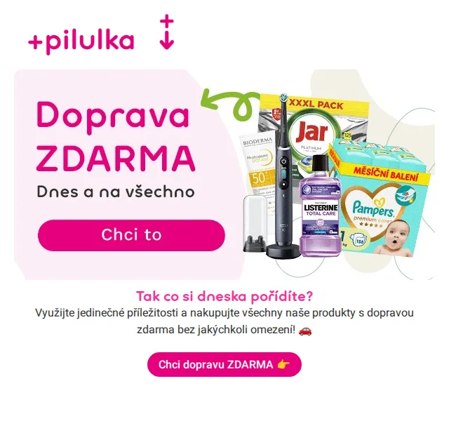 Pilulka: Doprava ZDARMA + slevy až 24 % – červenec 2026 | Nuslet.cz