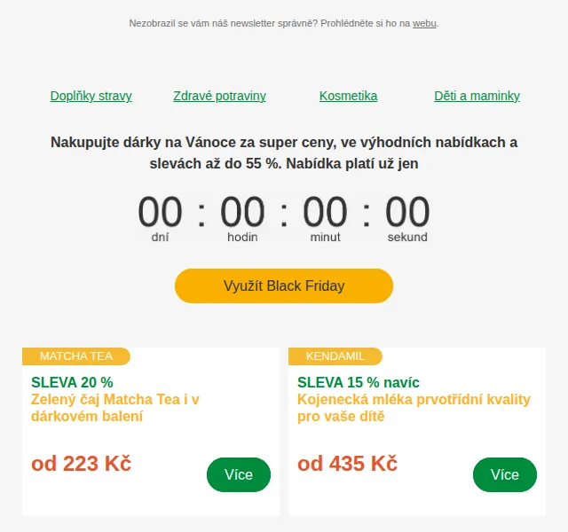 Lékárna.cz: Black Friday slevy až 55 % – červenec 2026 | Nuslet.cz