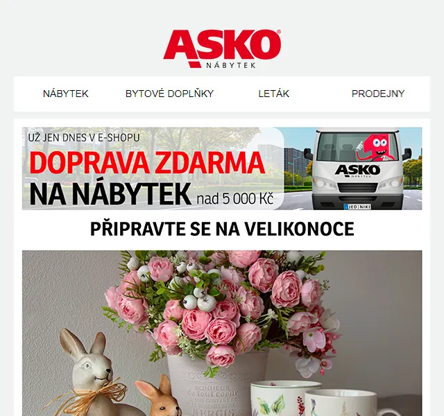 Asko Nábytek: Vpusťte jaro domů – červen 2026 | Nuslet.cz