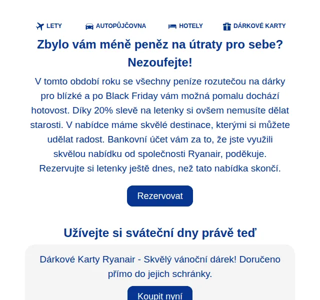 Ryanair: 20% sleva na letenky – červenec 2026 | Nuslet.cz