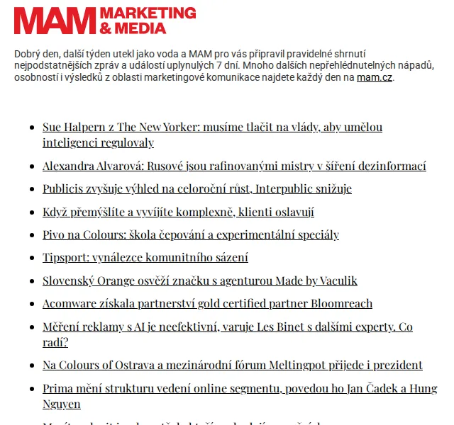 Marketing & Media: novinky z marketingu – červen 2026 | Nuslet.cz