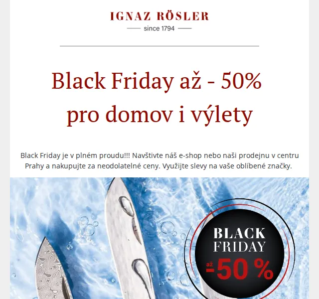 Ignazrosler.cz: Black Friday až -50 % na domov i výlety – červenec 2026 | Nuslet.cz