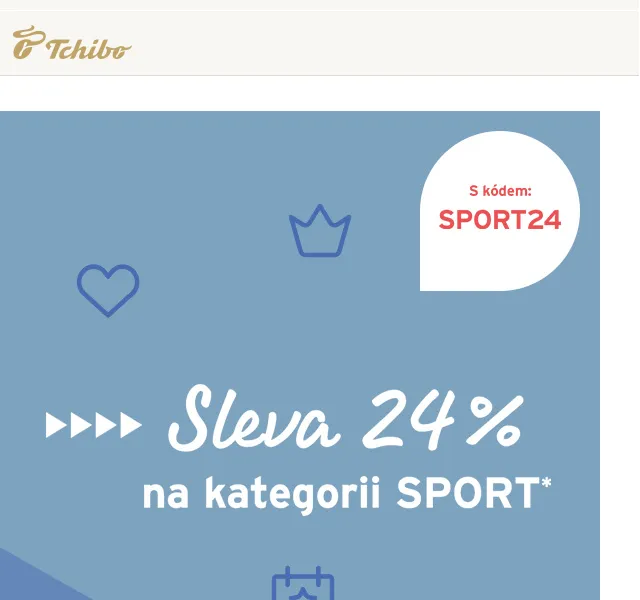 Tchibo: Sleva 24 % na Sport – duben 2026 | Nuslet.cz