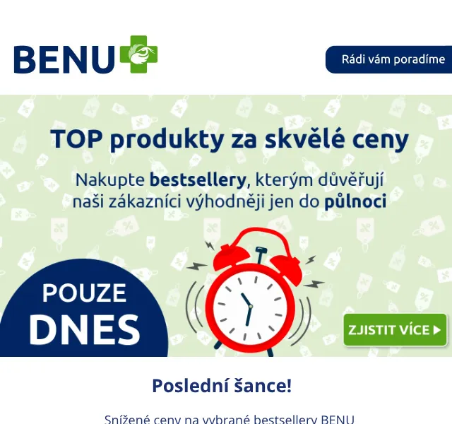 BENU E-shop: slevy až 25 % na kolagen a wellness – červen 2026