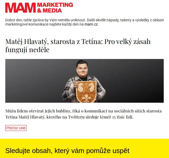 Marketing & Media: Pro velký zásah fungují neděle – červenec 2026 | Nuslet.cz