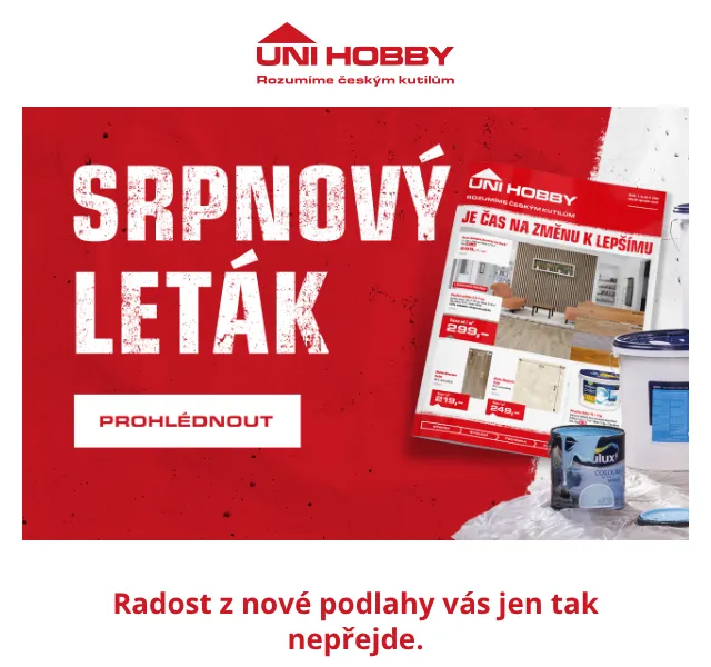 UNI HOBBY: Podlahy, dlažba, koupelna – srpen 2026 | Nuslet
