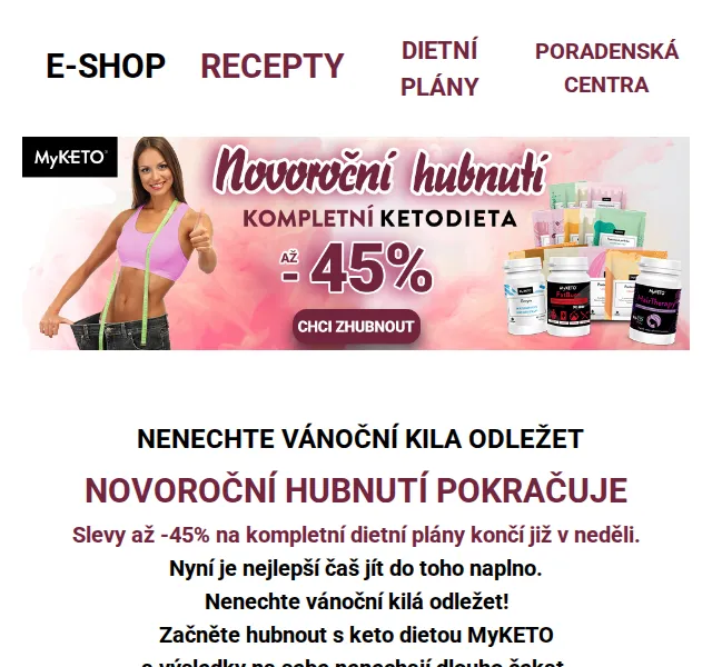 MyKETO: Slevy až -45% na dietní plány – červen 2026 | Nuslet.cz
