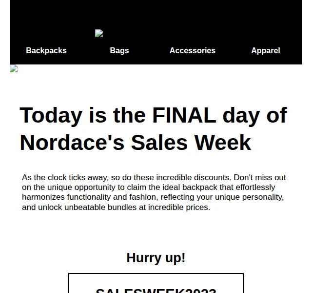 Nordace: Sleva až 40 % v Sales Week – červenec 2026 | Nuslet.cz