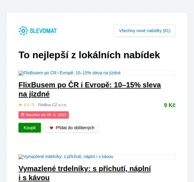 Slevomat: trdelníky s příchutí, náplní i s kávou od 59 Kč – červen 2026 | Nuslet.cz