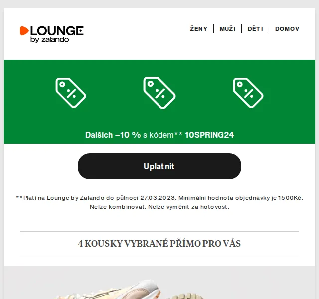 Lounge by Zalando: Nike, Skechers a Mustang až 75 % – červenec 2026 | Nuslet.cz