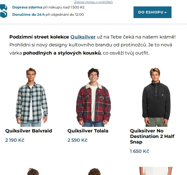 SNOWBOARD ZEZULA: Nová podzimní kolekce Quiksilver, Horsefeathers – červenec 2026 | Nuslet.cz