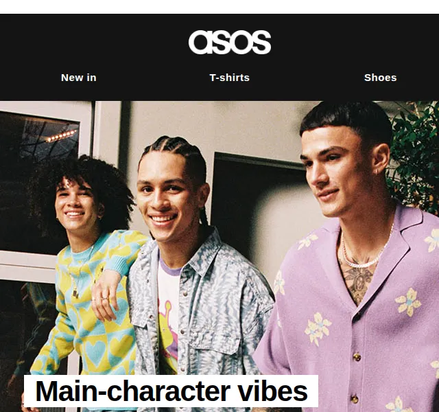 ASOS Sale: 20% sleva na trička a košile – červen 2026 | Nuslet.cz