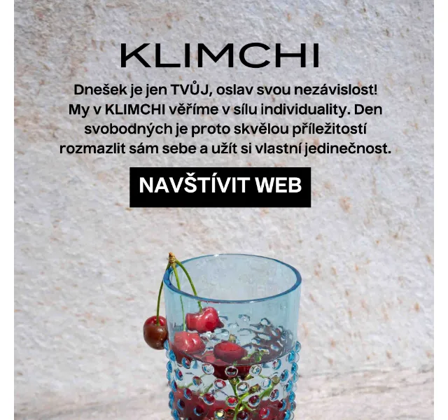 KLIMCHI: Šťastný Singles Day – ručně foukané sklo | červenec 2026 | Nuslet.cz