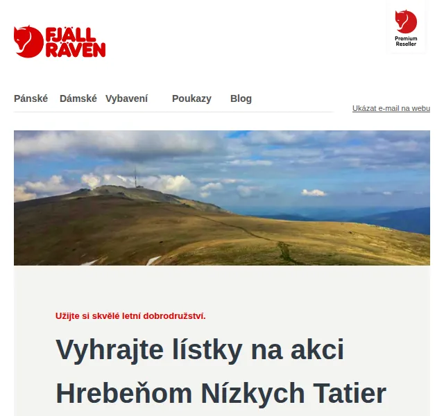 Fjallraven-shop: Soutěž o lístky na Hrebeňom Nízkych Tatier – červen 2026 | Nuslet.cz