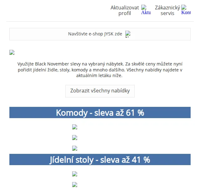 JYSK: Black november slevy na nábytek – červenec 2026 | Nuslet.cz