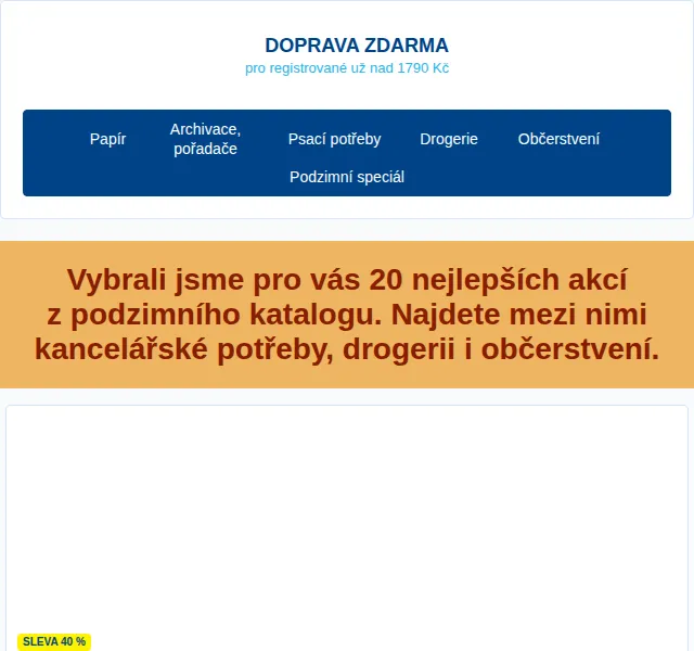 Activa: TOP 20 akcí z podzimního katalogu – slevy až 50 % | červenec 2026 | Nuslet.cz