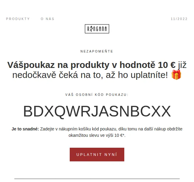 RINGANA: Lovely Xmas Set a sleva 10 % – červen 2026 | Nuslet.cz