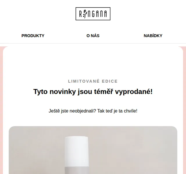 RINGANA: Limitované edice SPF 50 a eye serum – červenec 2026 | Nuslet.cz