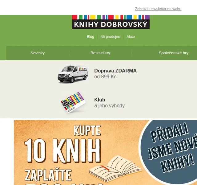 KnihyDobrovsky.cz: 10 knih za 500 Kč a 700 audioknih s 30% slevou – červenec 2026 | Nuslet.cz