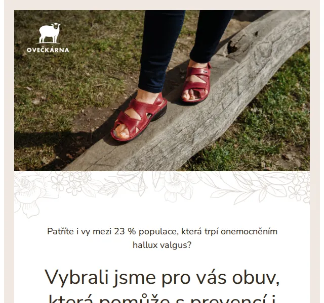 Ovečkárna: Obuv na hallux valgus od 129 Kč – červenec 2026 | Nuslet.cz