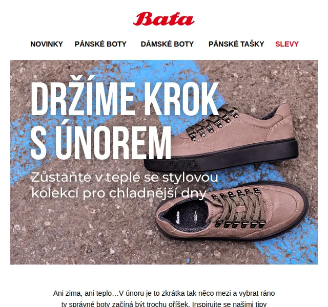 Baťa: Sleva až 20 % na přechodovou obuv – červenec 2026 | Nuslet.cz