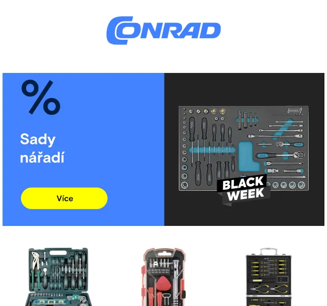 Conrad Electronic: Black Week slevy – červenec 2026 | Nuslet.cz