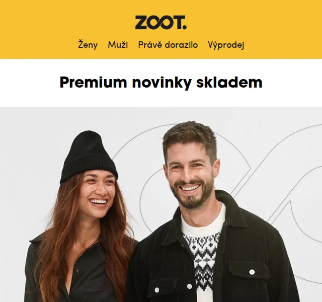 ZOOT: Extra 15% sleva na prémiové novinky – červen 2026 | Nuslet.cz