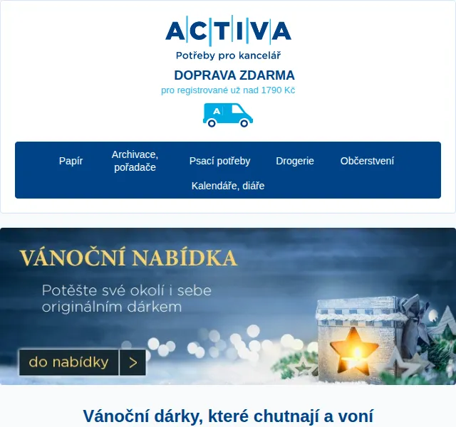 obchod.activa.cz: Vánoční dárky se slevou až 36 % – červenec 2026 | Nuslet.cz