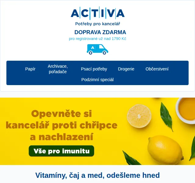 Activa: Vitamíny, čaj a med – červenec 2026 | Nuslet.cz