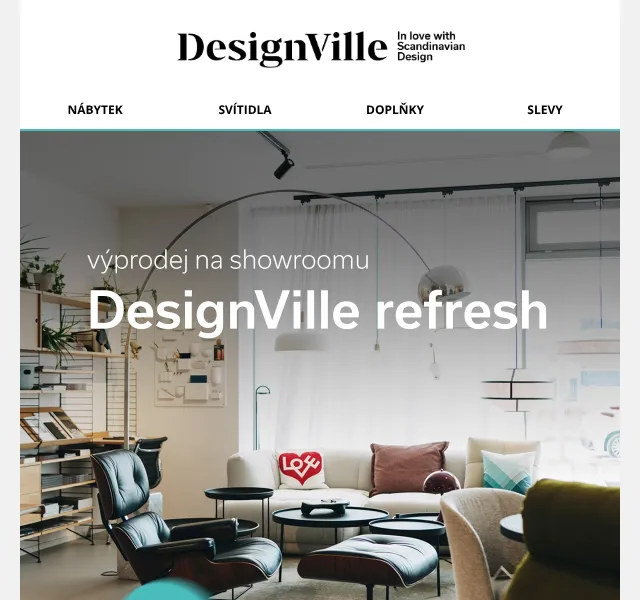 DesignVille: Outlet sleva na nábytek a design – květen 2026