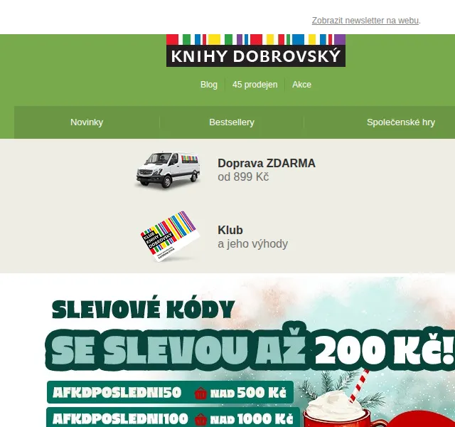 KnihyDobrovsky.cz: Sleva až 200 Kč na knihy – prosinec 2024 | Nuslet.cz