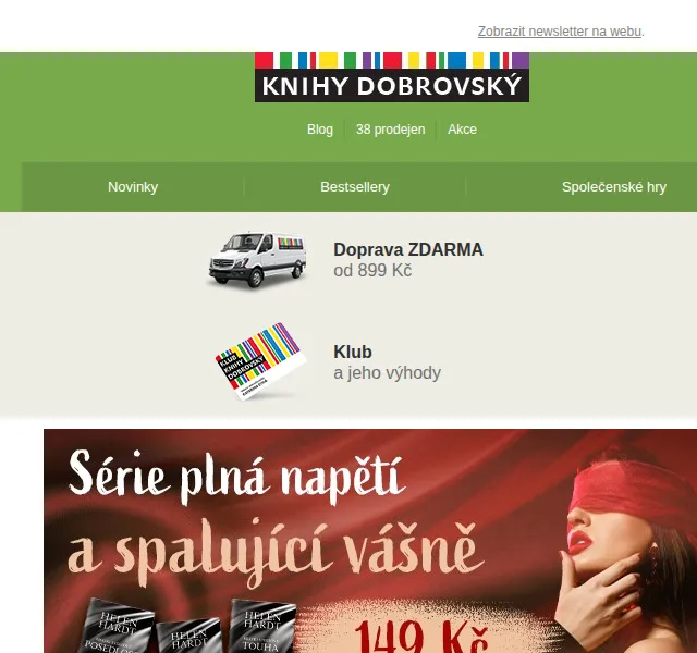 KnihyDobrovsky.cz: Slevy na thrillery, horory a erotiku – červen 2026 | Nuslet.cz