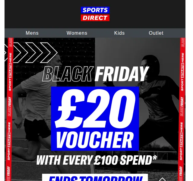 Sportsdirect.com: Black Friday slevy a £20 voucher – červenec 2026 | Nuslet.cz