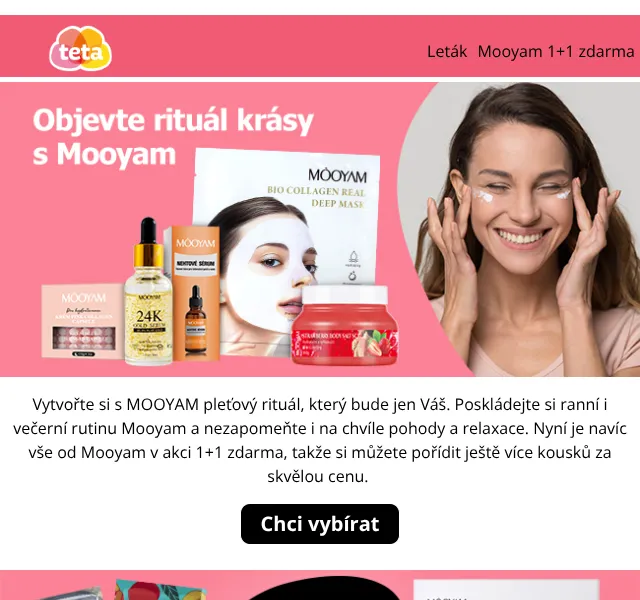Teta drogerie: Mooyam 1+1 zdarma – červen 2026 | Nuslet.cz