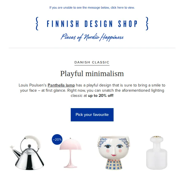 Finnish Design Shop: Panthella lampy až –20 % Louis Poulsen – červenec 2026 | Nuslet.cz