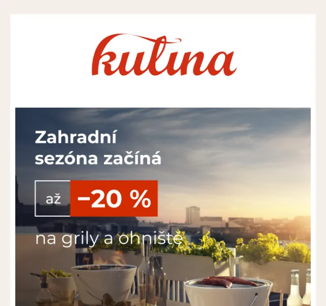 KULINA.cz: Grily a ohniště až -20 % – červenec 2026 | Nuslet.cz