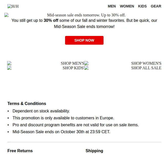 Helly Hansen: Mid-Season sleva až 30 % – červenec 2026 | Nuslet.cz