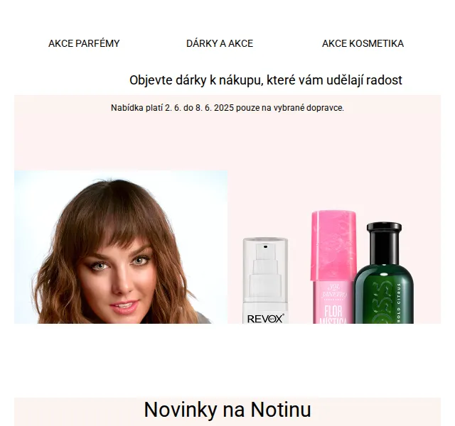 Notino: Doprava zdarma nad 900 Kč + dárky k nákupu – červenec 2026 | Nuslet.cz