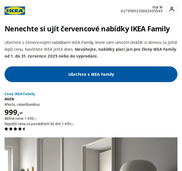 Ikea: Červencové nabídky IKEA Family – červenec 2025 | Nuslet.cz