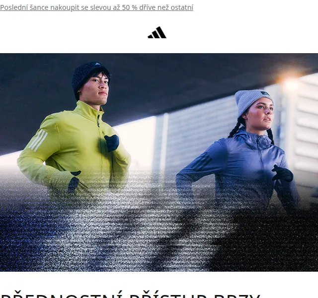 Adidas: Black Friday sleva až 50 % – prosinec 2025 | Nuslet.cz