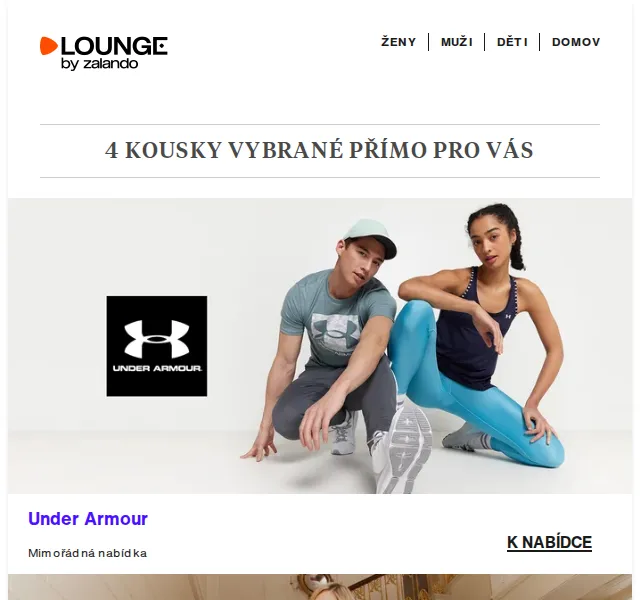Lounge by Zalando: Under Armour, Tamaris a Monki se slevou až 80 % – červenec 2026 | Nuslet.cz