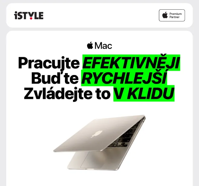 iSTYLE: MacBook Air od 747 Kč/měsíc – červen 2026 | Nuslet.cz