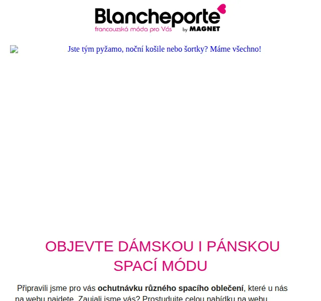 Blancheporte: Pyžama a noční košile – červen 2026 | Nuslet.cz