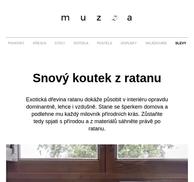 MUZZA: Ratanový nábytek – červen 2026 | Nuslet.cz
